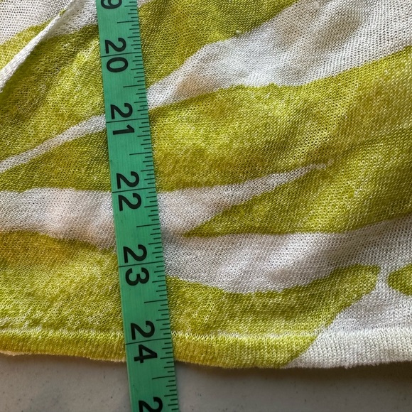 NIC+ZOE Green and White Meadow Mix 4 way Cardigan Sweater XS - Picture 4 of 9